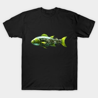 Green Fish Robot T-Shirt